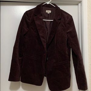 Loft Outlet brown corduroy blazer size 12